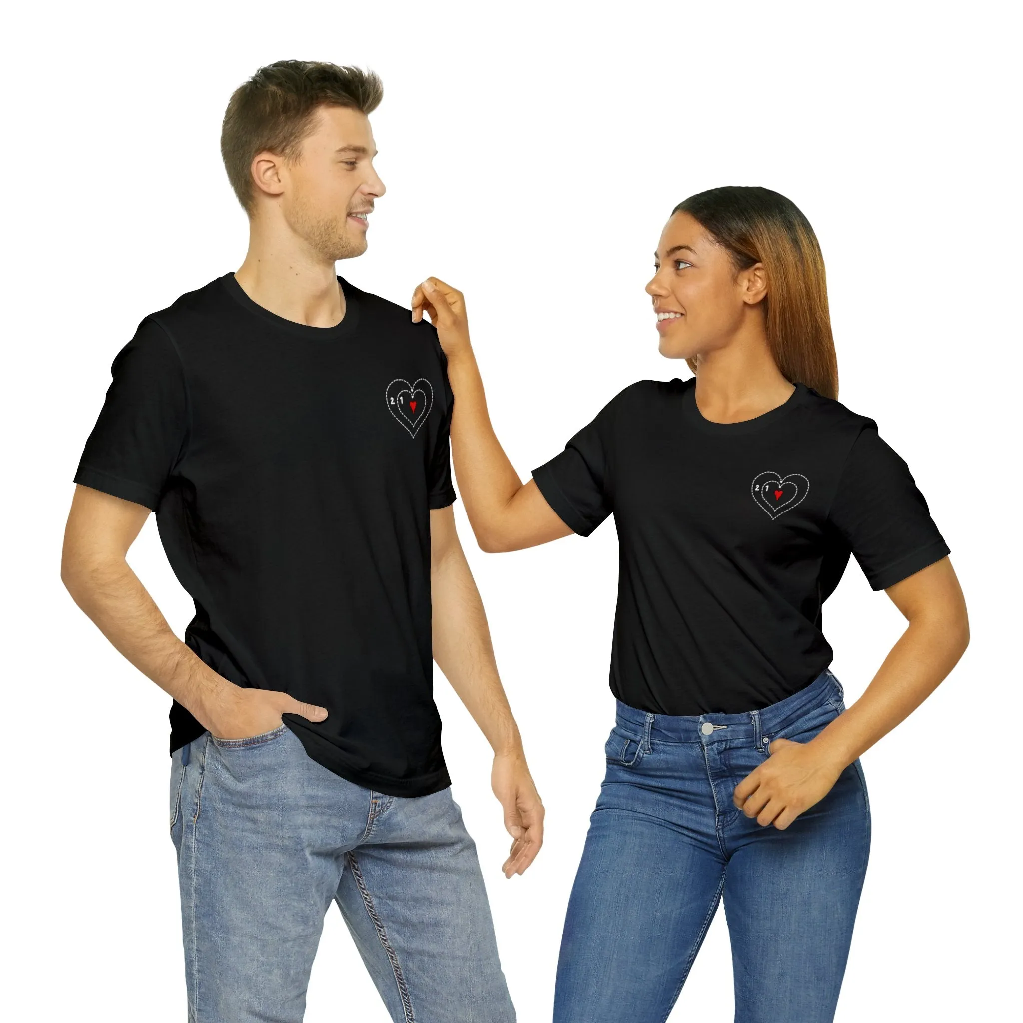 The Grinch Heart Growing Corner Detail Unisex Jersey Short Sleeve Tee
