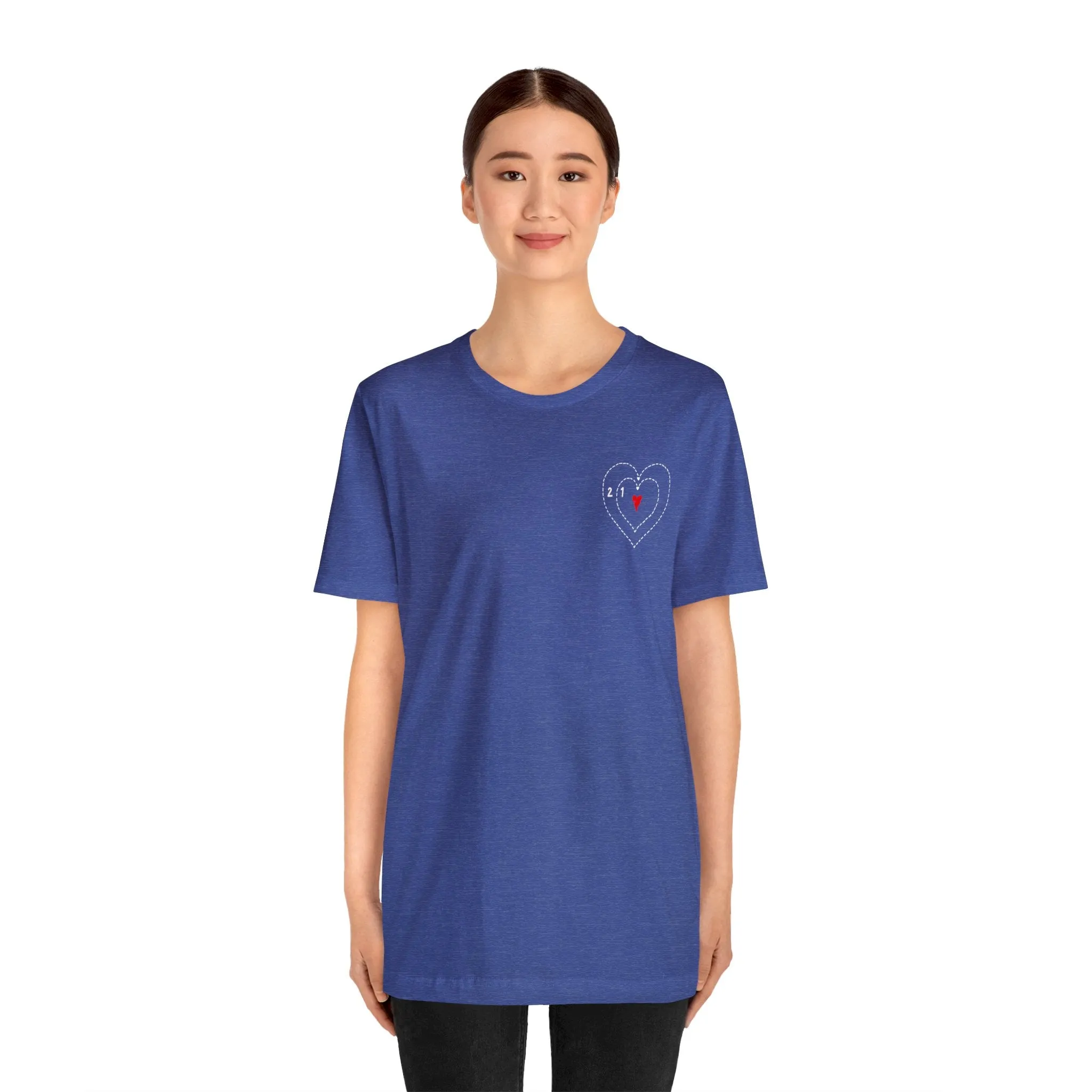 The Grinch Heart Growing Corner Detail Unisex Jersey Short Sleeve Tee
