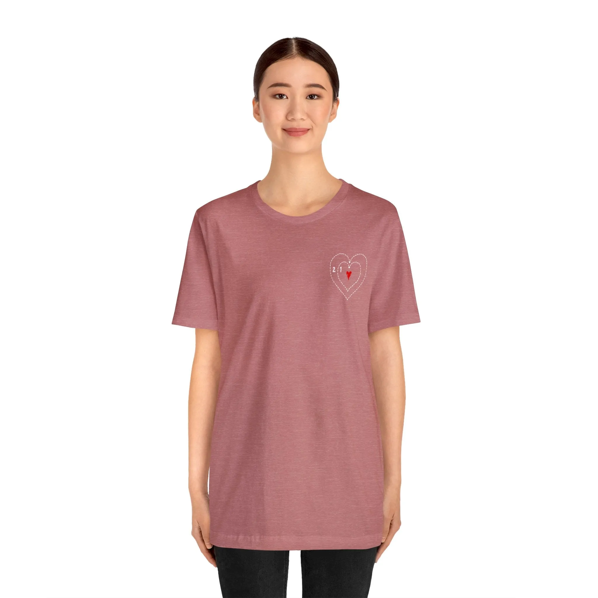 The Grinch Heart Growing Corner Detail Unisex Jersey Short Sleeve Tee