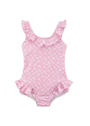Tropical Tides Floral Print Swimsuit