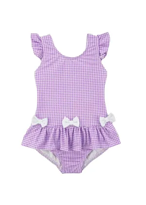 Tropical Tides Gingham and Bows Swimsuit