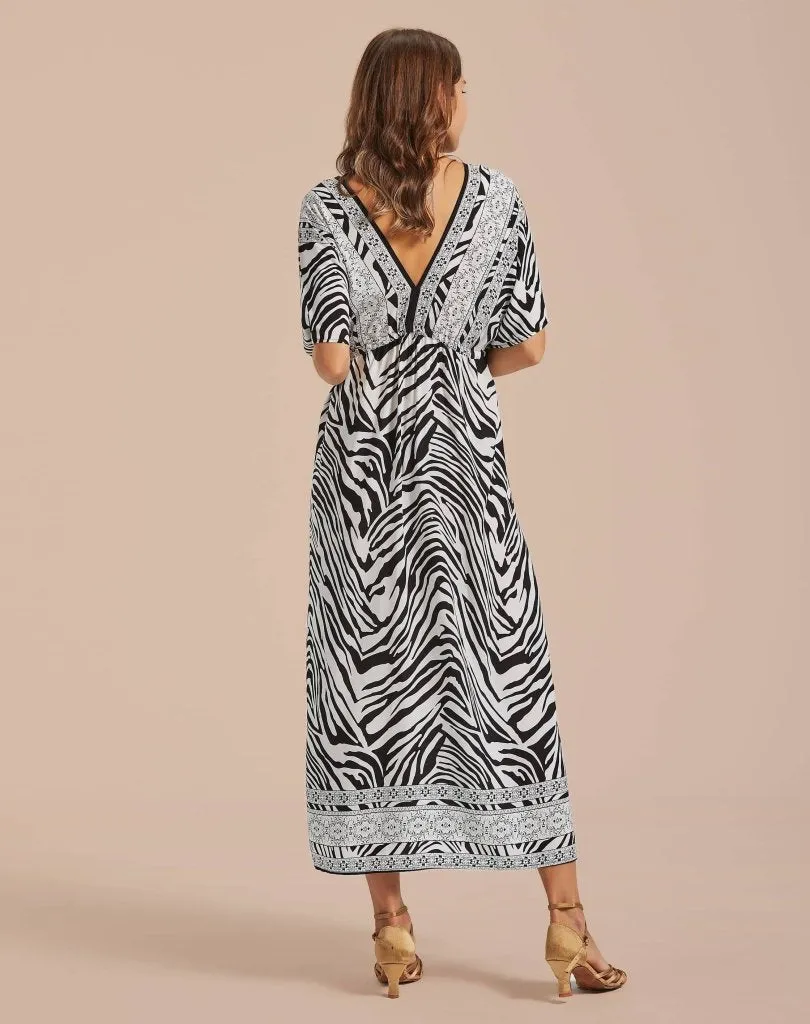 V Neck LoungeWear Swimsuit Caftan Coverups Dress