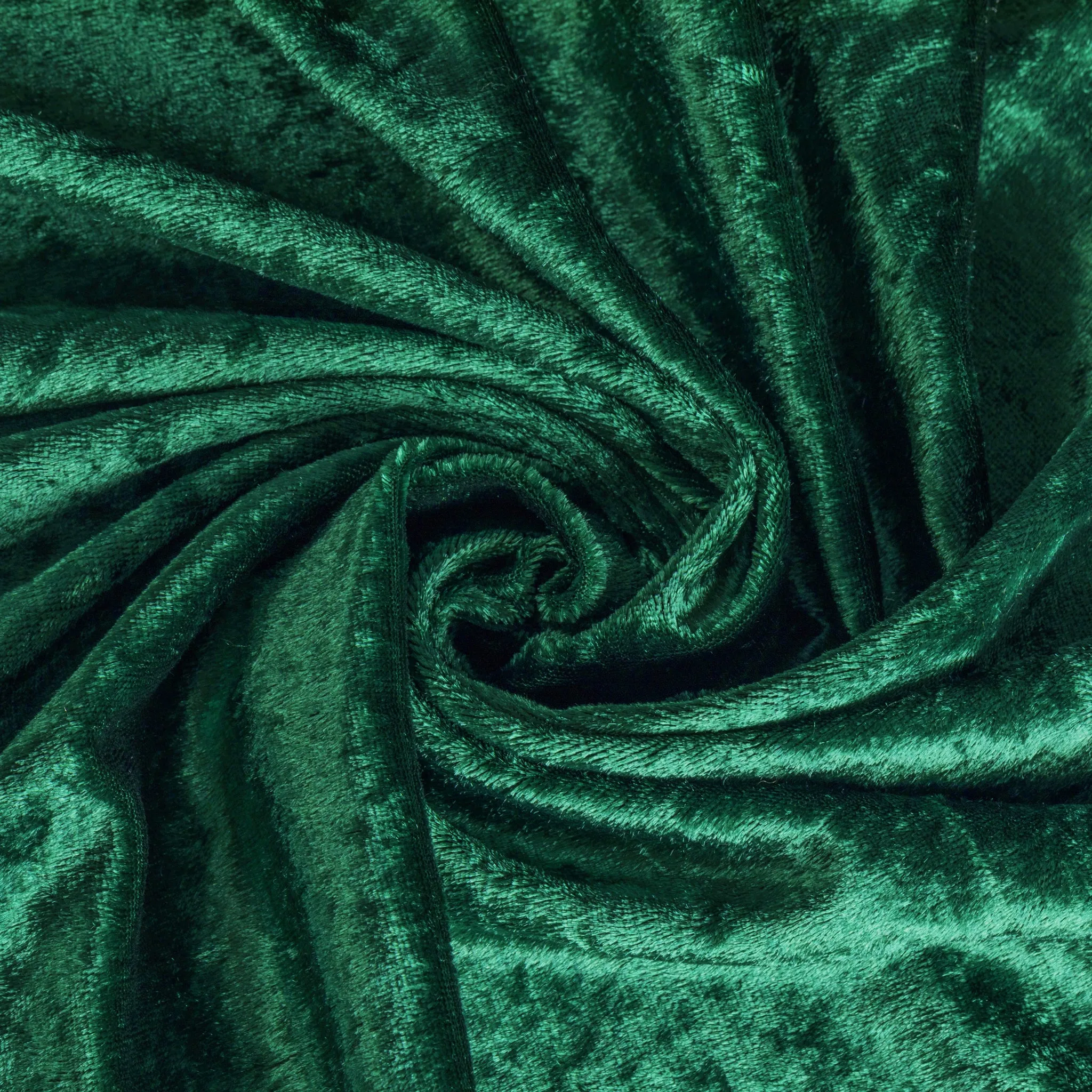 Velvet 120" Round Tablecloth - Emerald Green