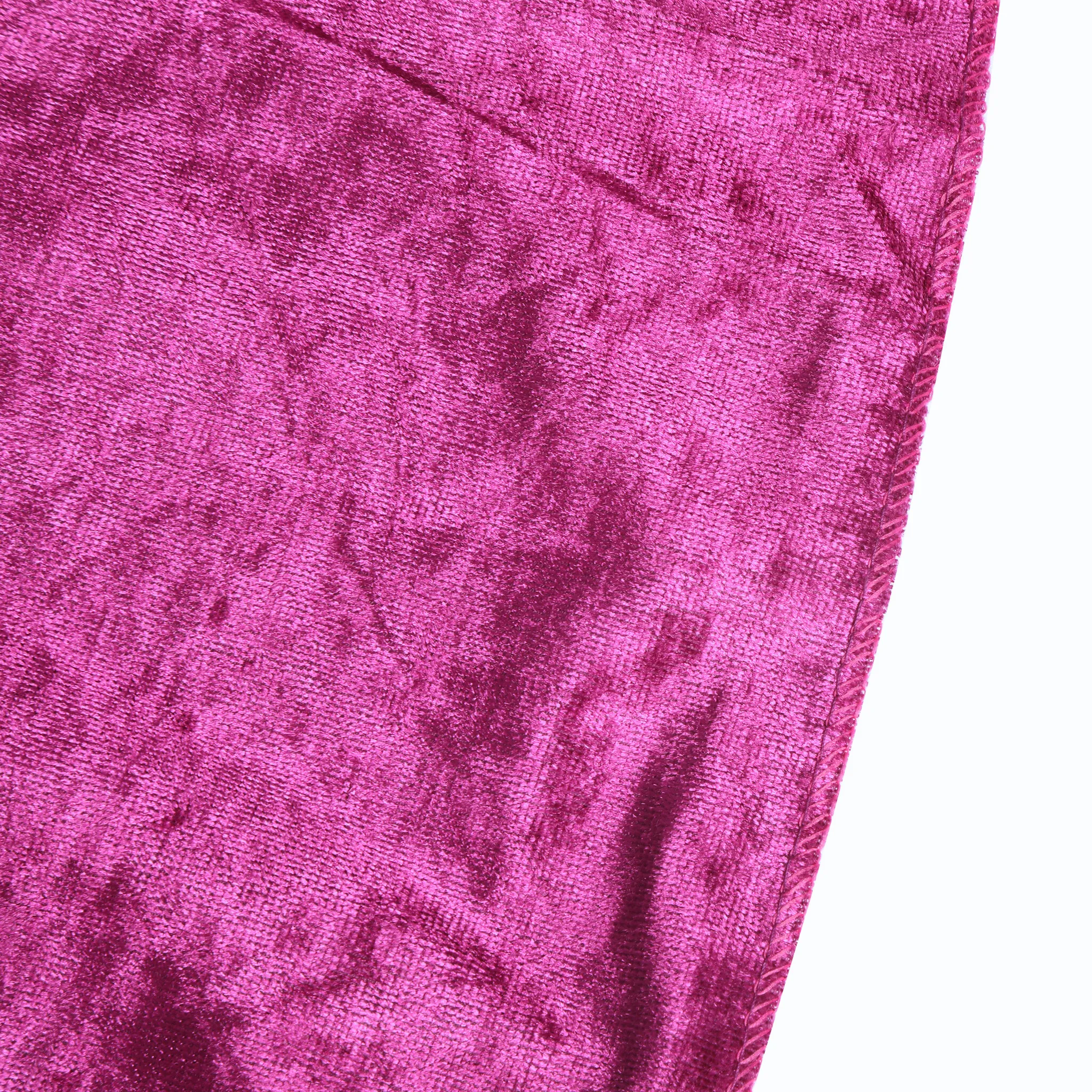 Velvet 120" Round Tablecloth - Magenta
