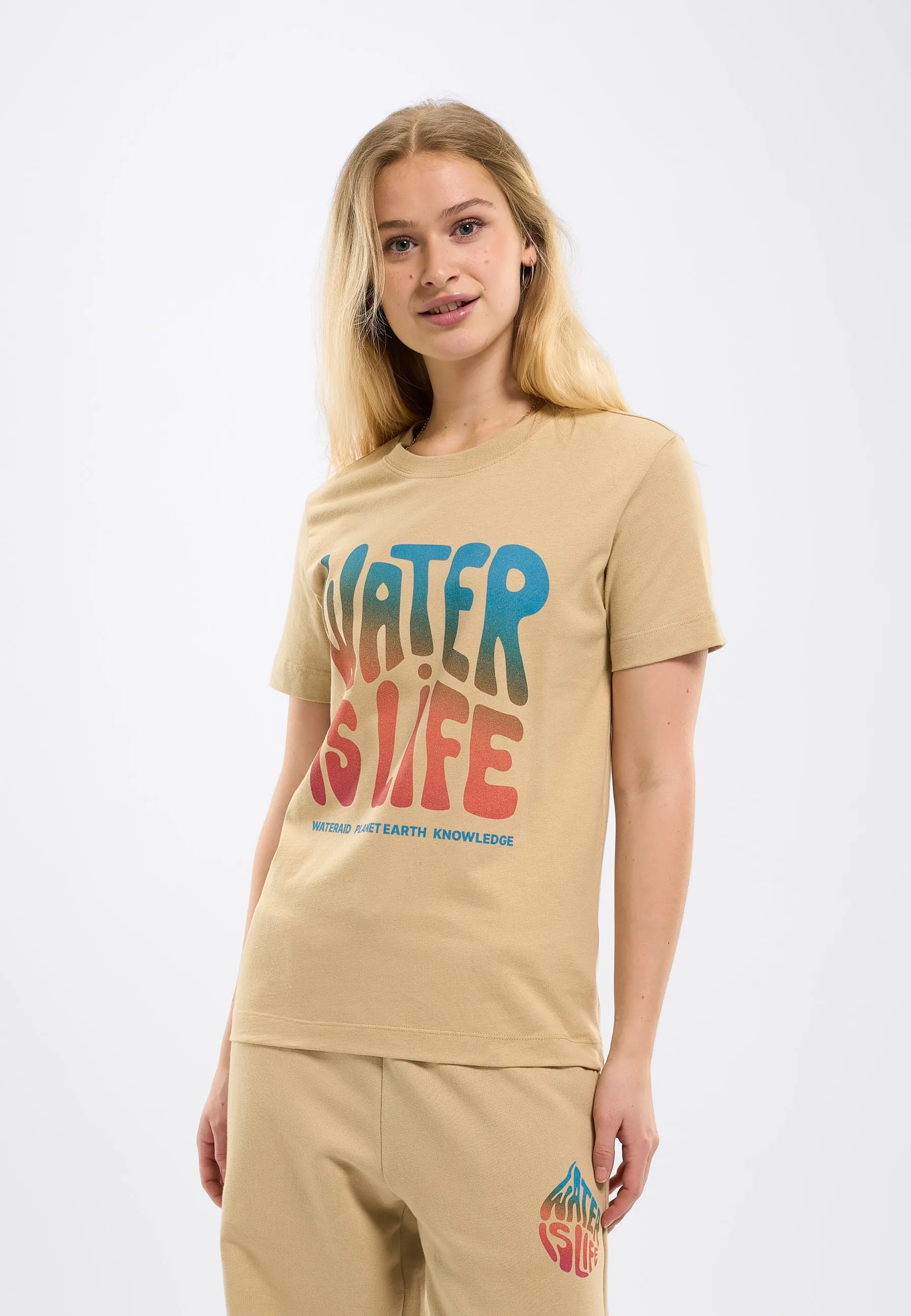 WATERAID front printed t-shirt - Safari