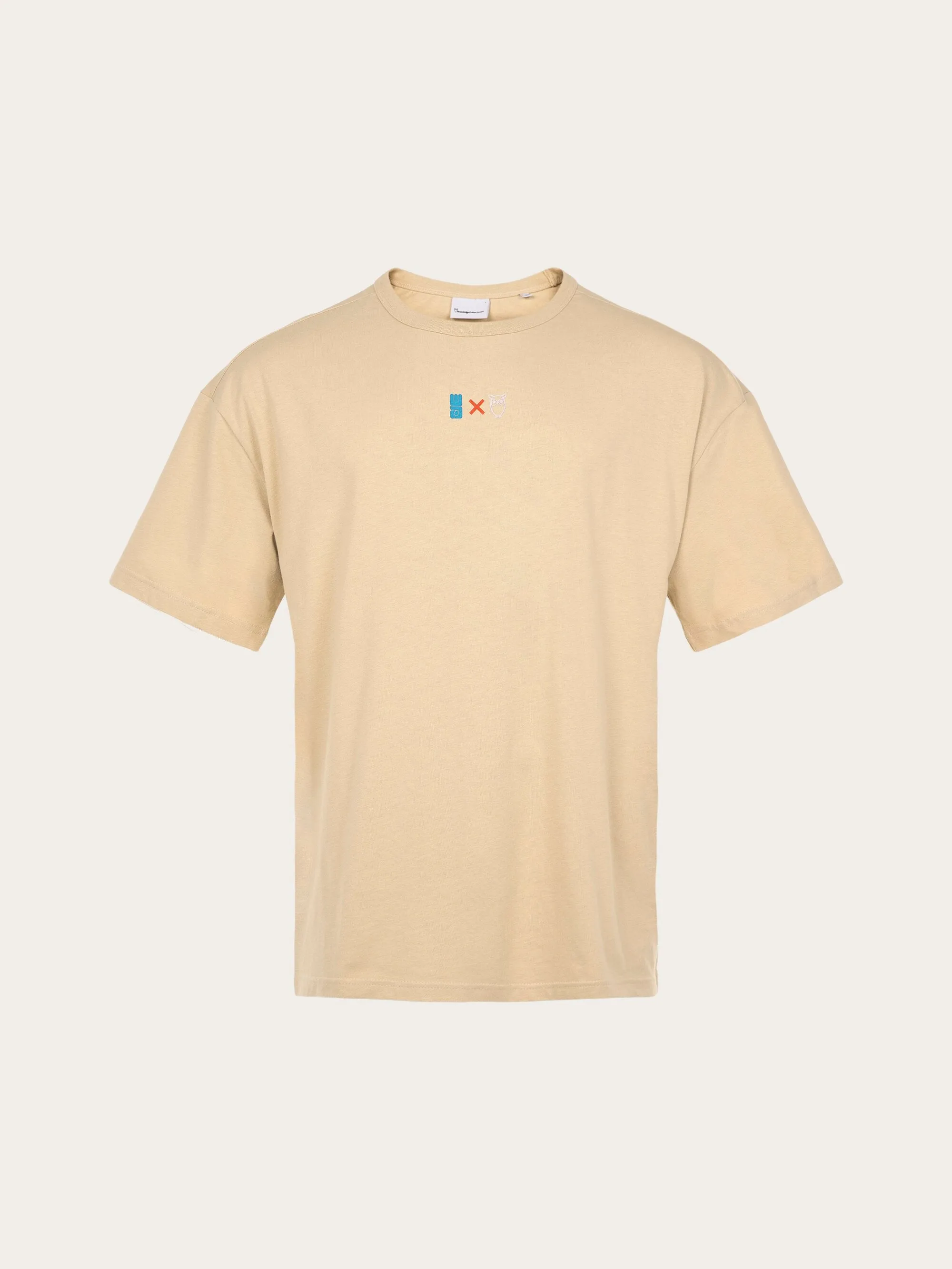 WATERAID oversized t-shirt with chest print and big back print - Safari