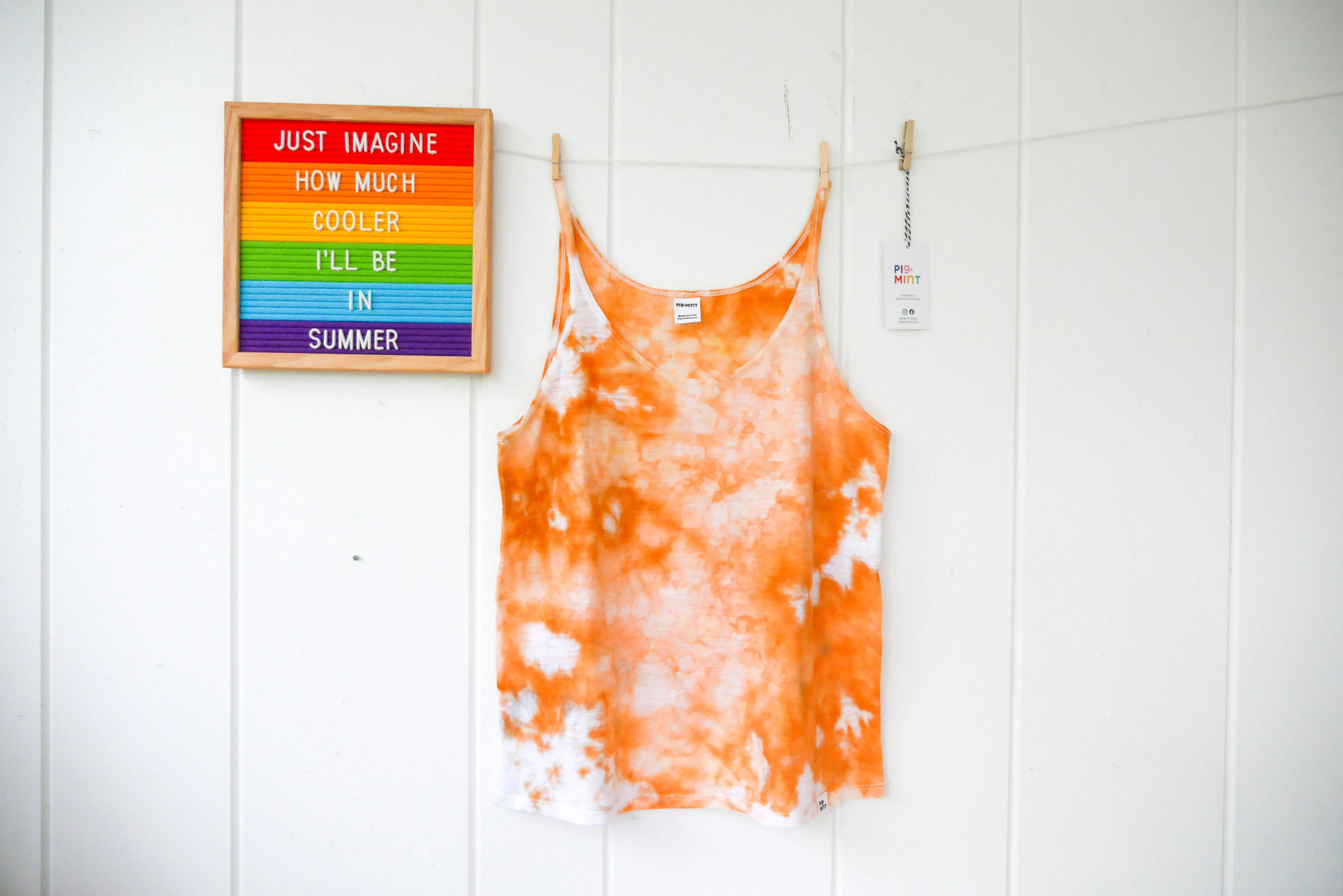 Women's Tie-Dye Slouchy Tank