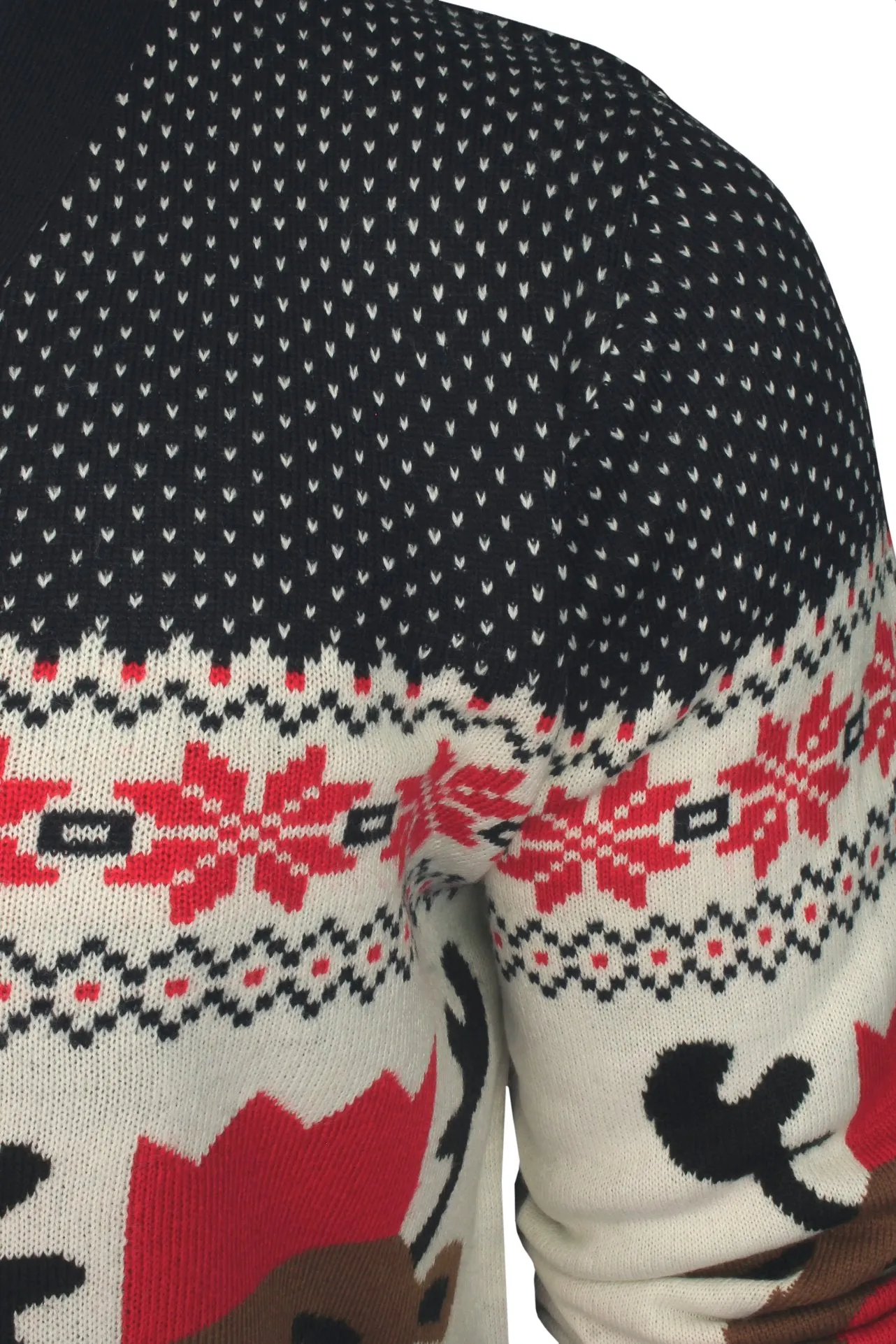 Xact Men's Rudolf Reindeer Button-Up Christmas Cardigan