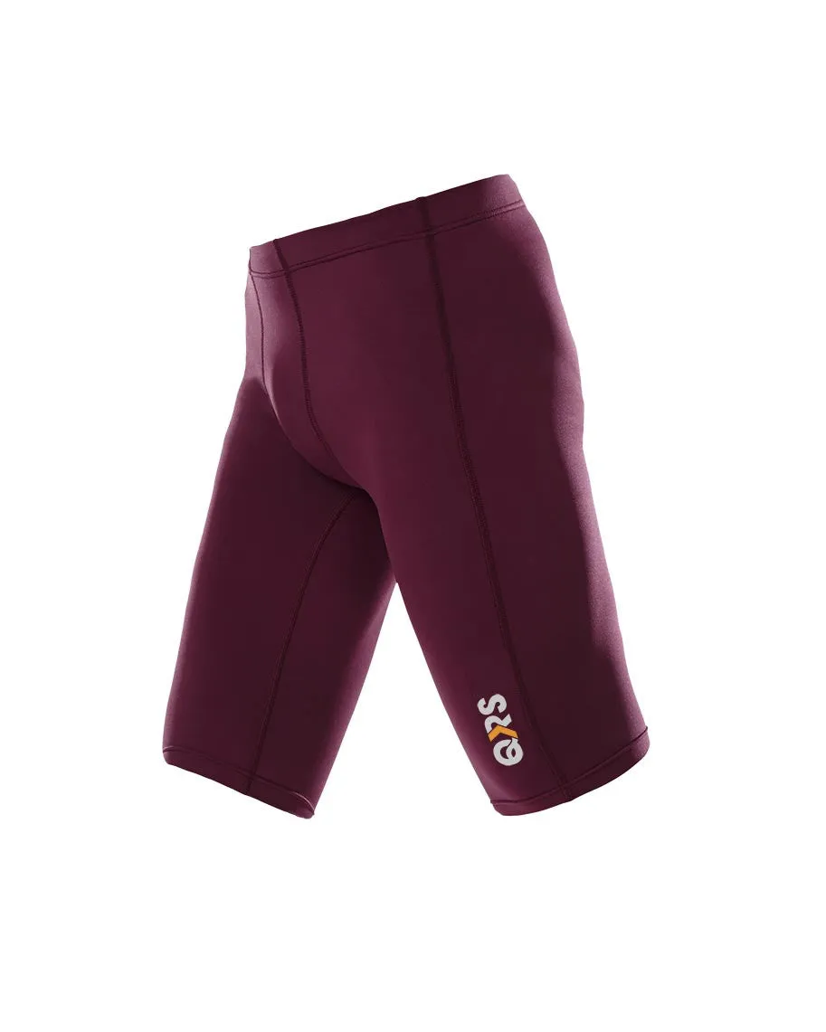 Youth Male Maroon Knee Length Short